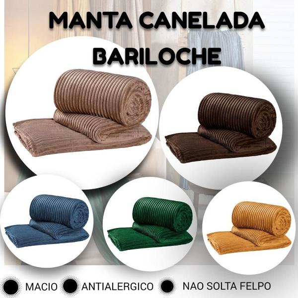 Imagem de Kit Jogo Cama Biasoft Queen 3pcs Flaneel+Manta Mantinha Velvet Bariloche CANELADA antialergico