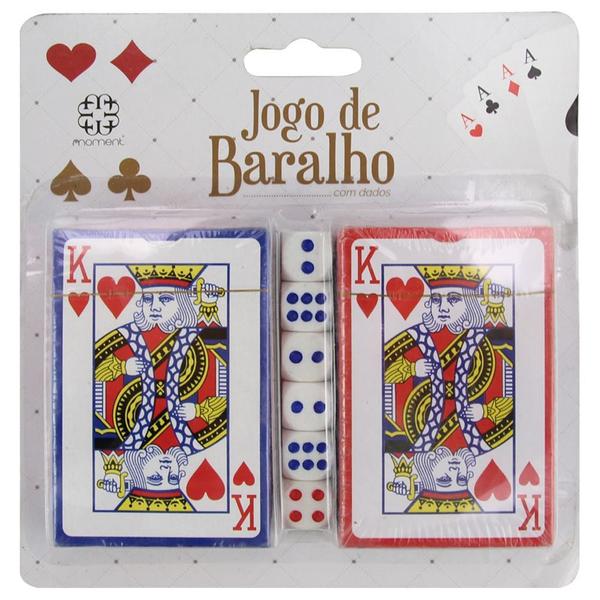 Imagem de Kit Jogo Com 6 Baralhos 18 Dados