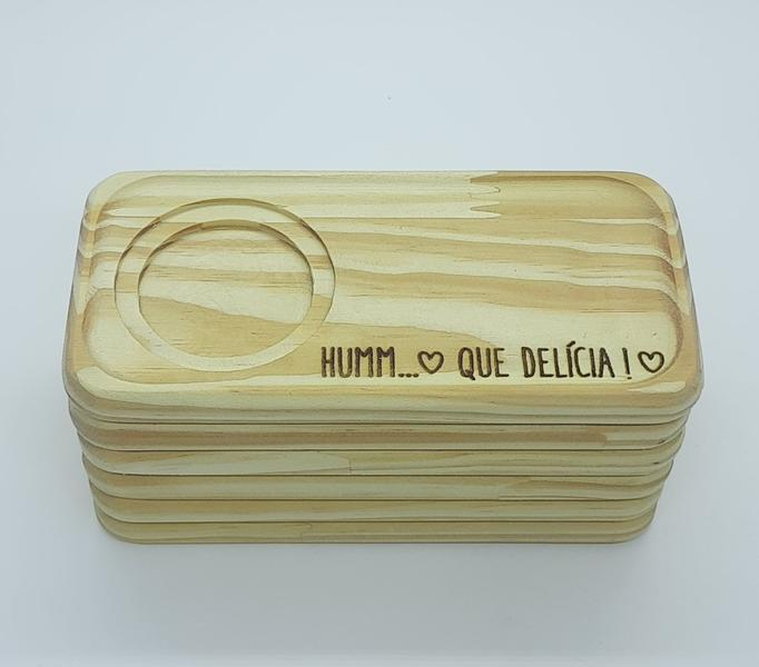 kit Jogo conjunto 3 Pires Retangulares p/ xícaras de café e chá - Pinus - Antilope Decor Porcelanas Imagem de kit Jogo conjunto 3 Pires Retangulares p/ xícaras de café e chá - Pinus