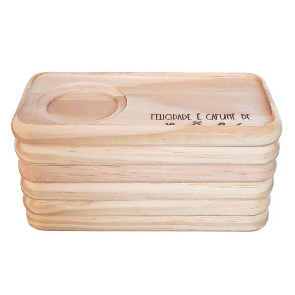 Kit Jogo conjunto 6 Pires Ret. p/ xícaras café chá - Pinus-6 - Antilope Decor Porcelanas Imagem de Kit Jogo conjunto 6 Pires Ret. p/ xícaras café chá - Pinus-6