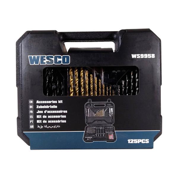 Imagem de Kit Jogo De Acessórios Brocas E Bits Com 125 Pcs Wesco