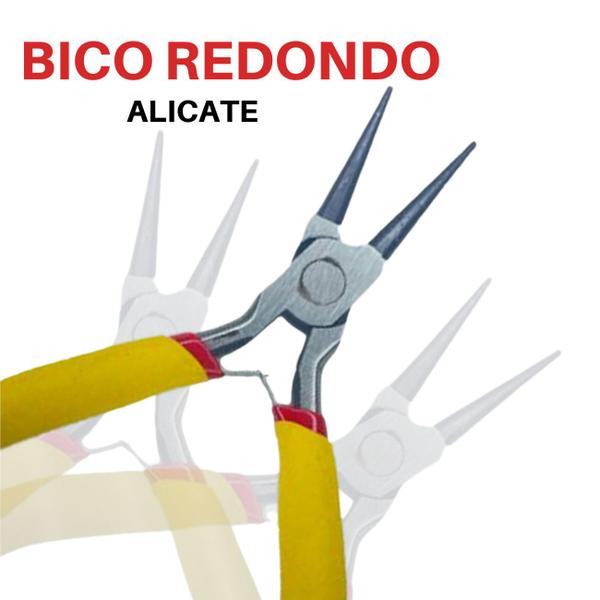 Imagem de Kit Jogo De Alicates Universal Corte Bico Eletricista Profissional 3pçs