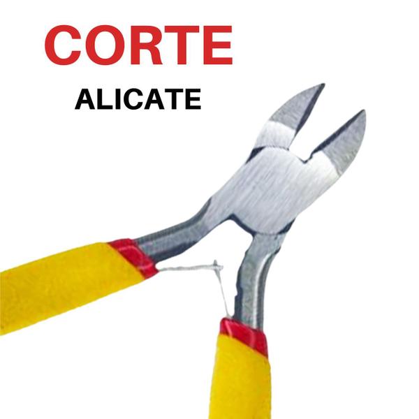 Imagem de Kit Jogo De Alicates Universal Corte Bico Eletricista Profissional 3pçs