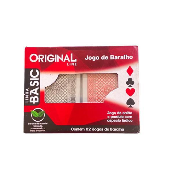 Kit Jogo De Baralho 108 Cartas Plástico 2 Cores Brincadeira - Original Line Imagem de Kit Jogo De Baralho 108 Cartas Plástico 2 Cores Brincadeira