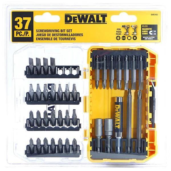 Imagem de Kit Jogo de Bits e Pontas P/ Parafusar 37 Pcs Dewalt DW2163