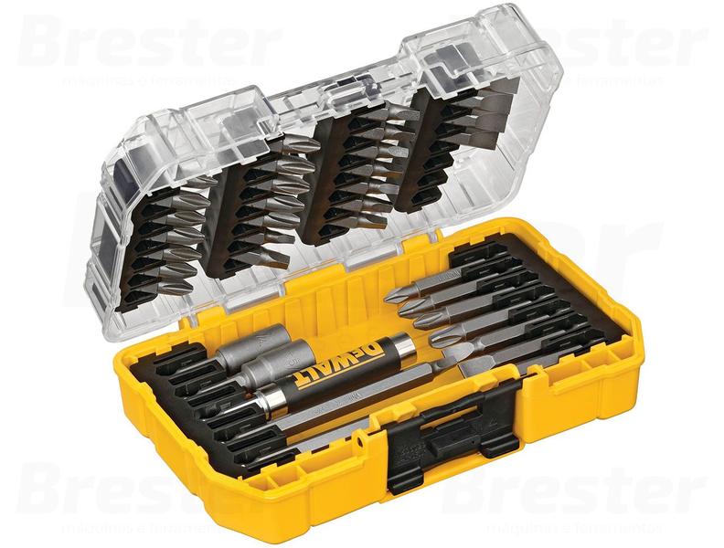 Imagem de Kit Jogo De Bits E Pontas P/ Parafusar 37 Peças  Dewalt DW2163