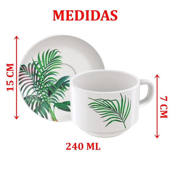 Kit Jogo De Café Lanche 8Pçs 4 Pessoas Graziela Tramontina - Genérico Imagem de Kit Jogo De Café Lanche 8Pçs 4 Pessoas Graziela Tramontina