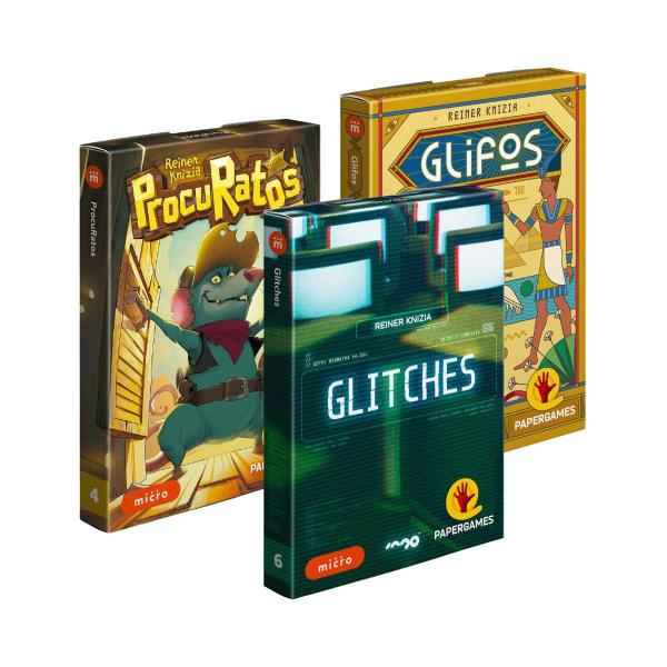 Imagem de Kit Jogo De Cartas Procuratos + Glifos + Glitches Papergames