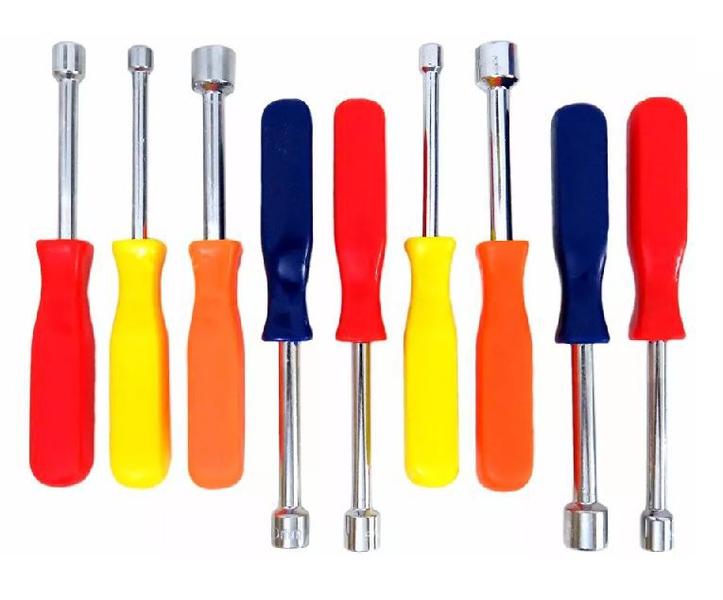 Kit Jogo De Chave Canhão Com 9 Peças Em Aço Carbono Lugatools Imagem de Kit Jogo De Chave Canhão Com 9 Peças Em Aço Carbono Lugatools
