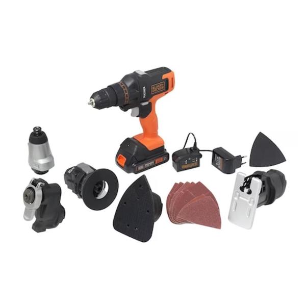 Imagem de Kit Jogo de Ferramentas Matrix 20V 6 Cabeçotes Maleta Black & Decker - MTX20K6A-BR