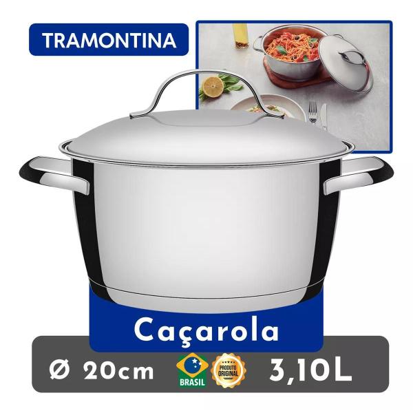 Imagem de Kit Jogo De Panelas Inox 4 Peças Allegra Tramontina +