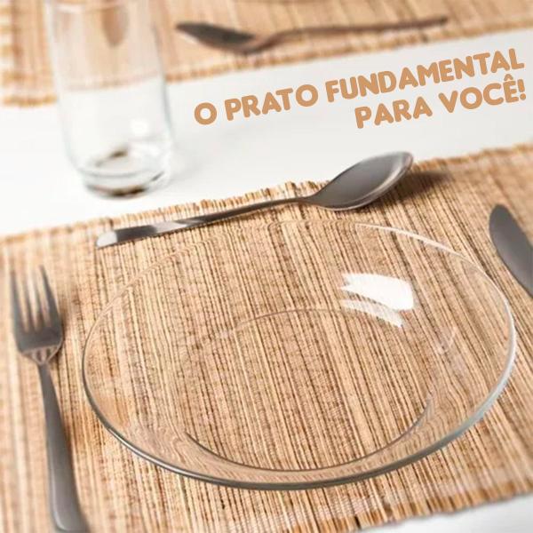 Kit Jogo De Pratos Liso Fundo 4 unidades Restaurante buffet - Original Line Imagem de Kit Jogo De Pratos Liso Fundo 4 unidades Restaurante buffet