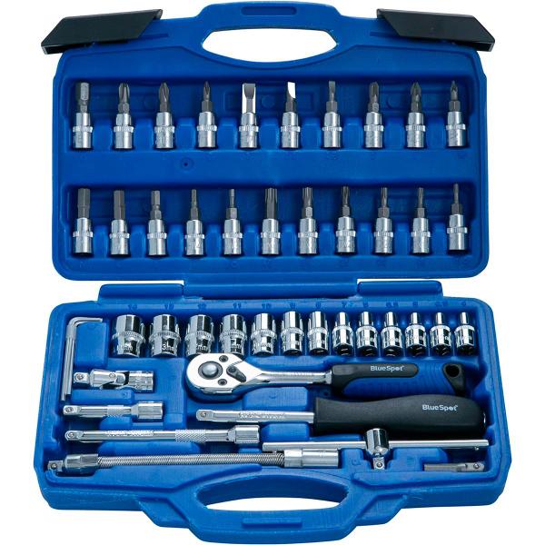 Kit Jogo Ferramenta Soquete Aço Maleta Completa Profissional - BELLATOR Imagem de Kit Jogo Ferramenta Soquete Aço Maleta Completa Profissional
