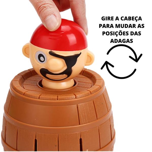 Imagem de Kit Jogo Pula Pirata Barril + Jogo Pinguim Quebra Gelo