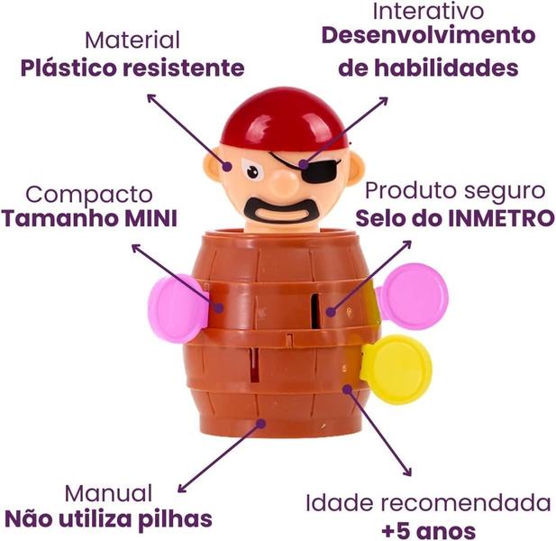 Kit Jogo Pula Pirata + Jogo Pinguim Quebra Gelo - Art Brink Imagem de Kit Jogo Pula Pirata + Jogo Pinguim Quebra Gelo - Art Brink
