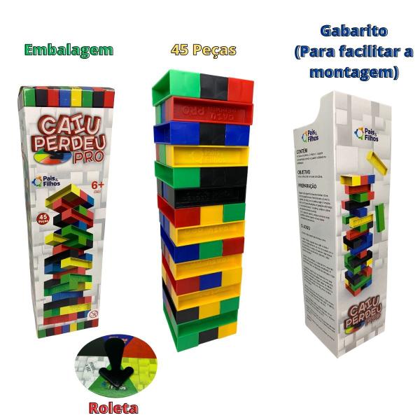 Imagem de Kit Jogo Tabuleiro Caiu Perdeu Pro Roleta  Uno Cartas Cubo Mágico Divertido Estratégia Raciocinio Interativo Presente Menino Menina 