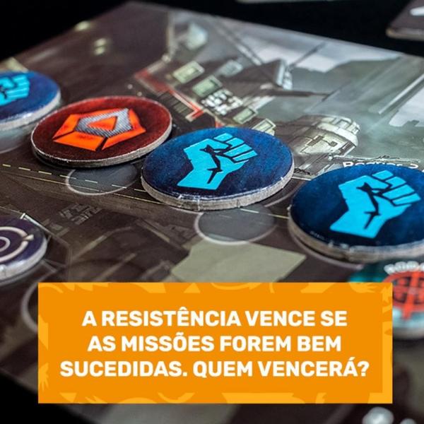 Imagem de Kit Jogo The Resistance Galápagos   100 Sleeves Padrão Premium