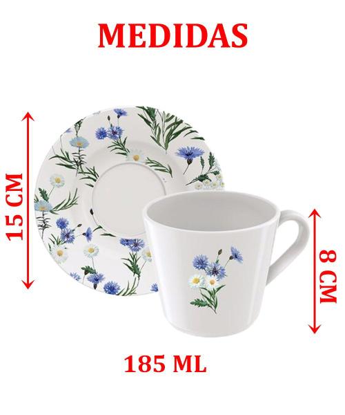 Kit Jogo Xicaras 8Pçs 8 Pessoas Tramontina Ana Alice 185ml - Genérico Imagem de Kit Jogo Xicaras 8Pçs 8 Pessoas Tramontina Ana Alice 185ml