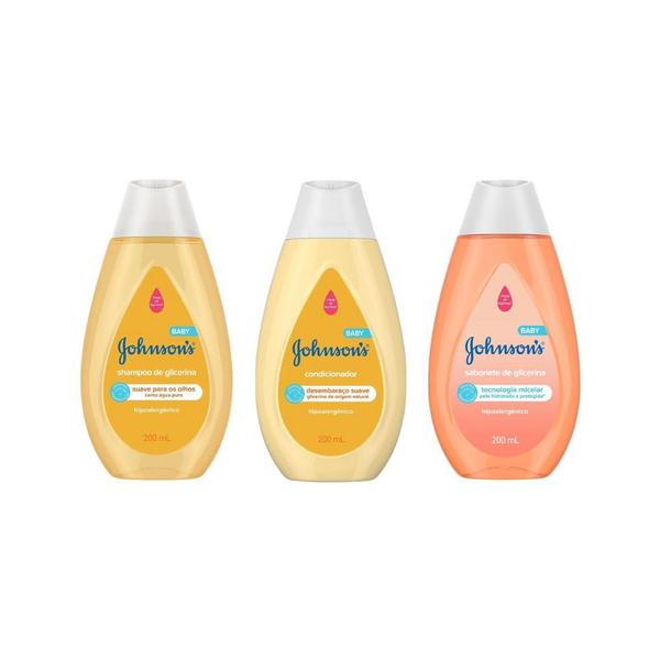 Imagem de Kit Johnson 1 Shampoo + 1 Cond + Sab Liq 200ml Glicerina