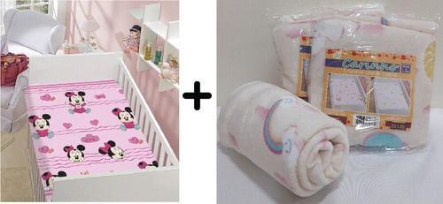 Imagem de Kit Jolitex Manta Dyuri Menina + Manta Microfibra Soft Bebe