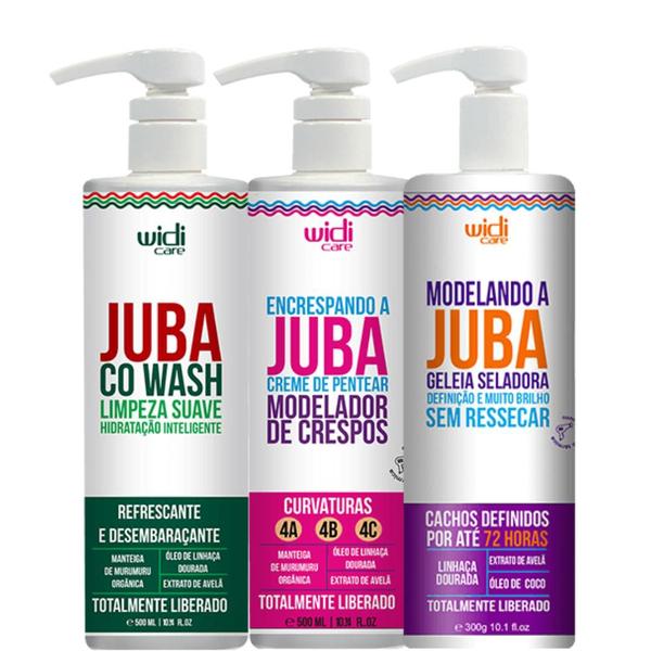 Imagem de Kit Juba Co-Wash 500ml + Cpp Crespos 500ml + Geleia Seladora 300ml