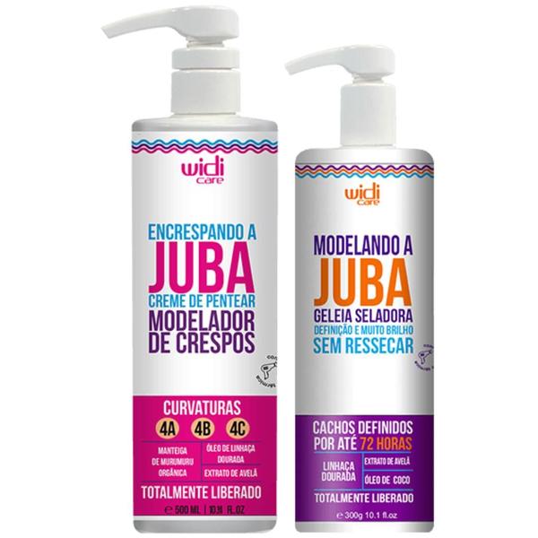 Imagem de Kit Juba Widi Care Creme De Pentear Encrespando + Geleia Seladora Modelando A Juba