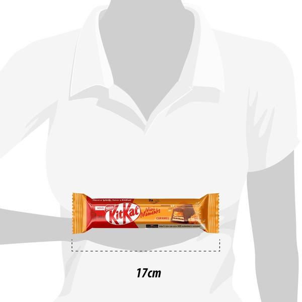 Kit Kat Chocolate Nestlé Mini Moments Caramel 34,6g Imagem de Kit Kat Chocolate Nestlé Mini Moments Caramel 34,6g