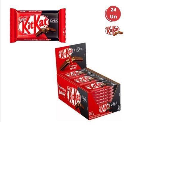 Imagem de Kit Kat Dark Nestlé Chocolate 41g Ao Leite 24 Unidades