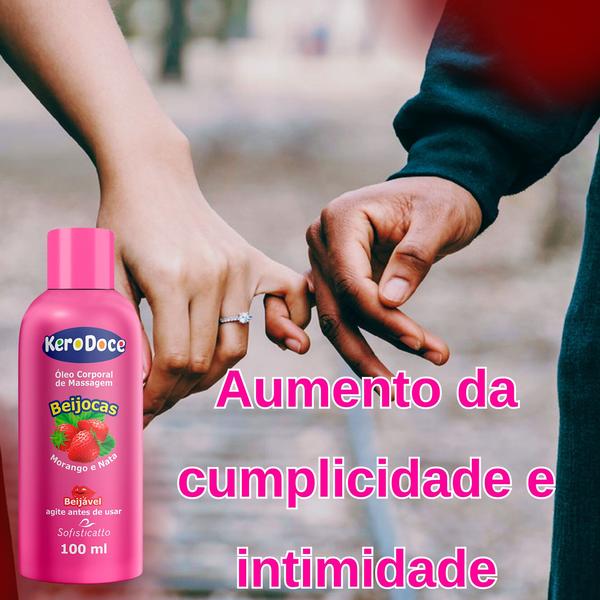 Imagem de Kit Kero Doce Beijocas: Óleo Corporal de Massagem+ Gel Corporal para Massagem Íntima Sensual Quente