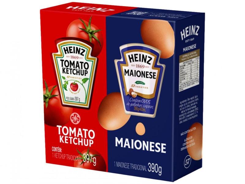 Imagem de Kit Ketchup 397g e Maionese 390g Heinz Tradicional