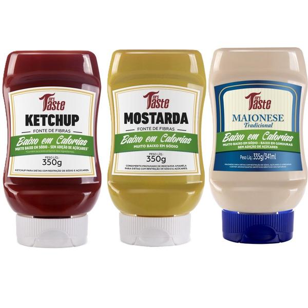 Kit Ketchup + Mostarda + Maionese - Mrs Taste - Smart Foods Imagem de Kit Ketchup + Mostarda + Maionese - Mrs Taste
