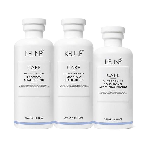 Imagem de Kit Keune Care Silver Savior Shampoo Extra Condicionador (3 produtos)