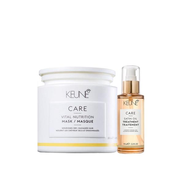 Imagem de Kit Keune Care Vital Nutrition Máscara 500ml + Satin Oil 95ml