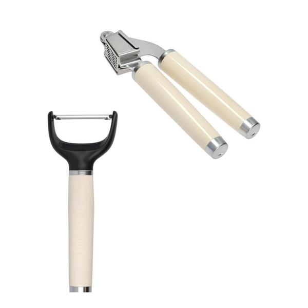 Imagem de Kit kitchenaid descascador peller e espremedor amassador de alho creme