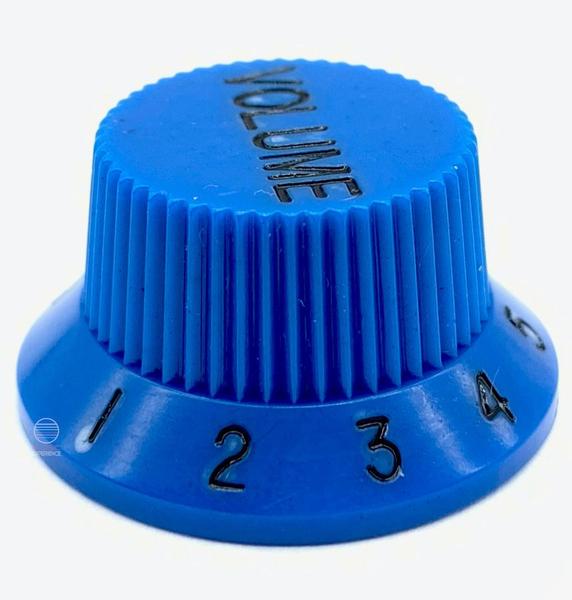 Imagem de Kit Knob Plástico tone e volume guitarra strato Azul