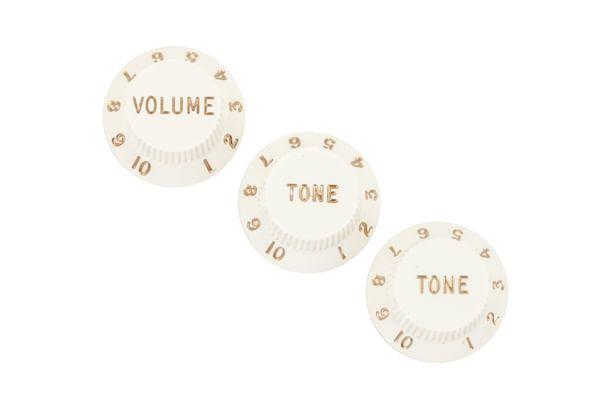 Kit Knobs Fender Plastic Push-on Control Para Stratocaster 3 Peças Imagem de Kit Knobs Fender Plastic Push-on Control Para Stratocaster 3 Peças