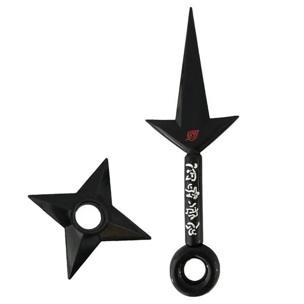 Imagem de Kit Kunai Minato Yondaime Hokage 23,5 Cm e Shuriken - Naruto