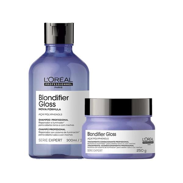 Kit L'oréal Pro Blondifier-Sh300 ml+Másc 250 g - Loréal Professionnel Kit L'oréal Pro Blondifier-Sh300 ml+Másc 250 g - Loréal Professionnel
