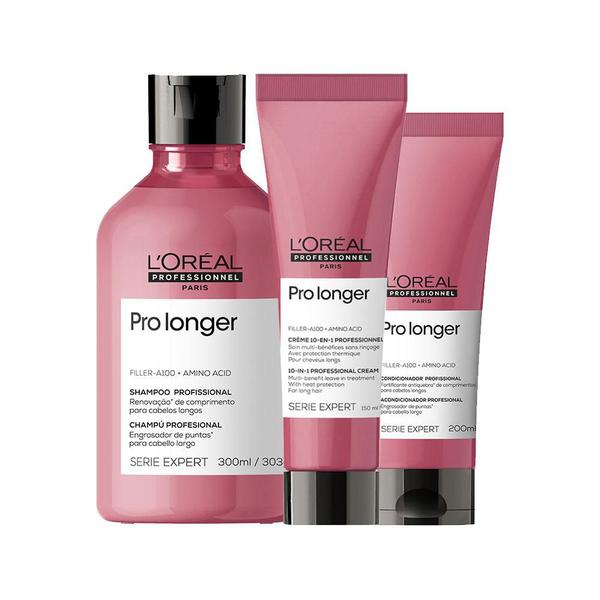 Kit L'Oréal Professionnel Pro Longer-Sh+Cond+Leave-in - Loréal Professionnel Kit L'Oréal Professionnel Pro Longer-Sh+Cond+Leave-in - Loréal Professionnel