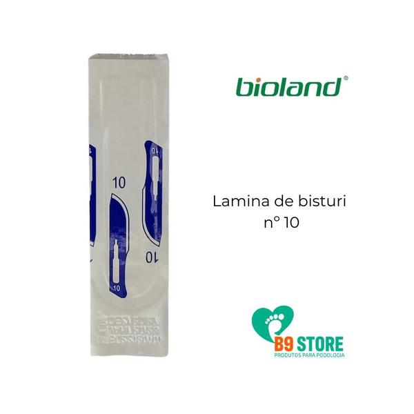 Imagem de Kit lamina de bisturi Bioland 20 unid e cabo 3 Thimon 1 unid