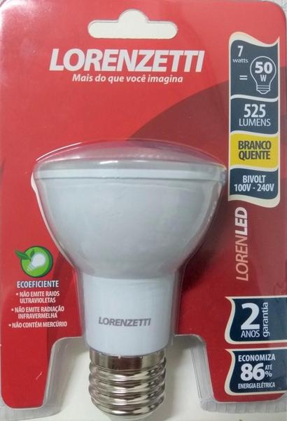 Imagem de Kit Lâmpada Led Lorenzetti Par 20 7W 2700K - 10 Peças