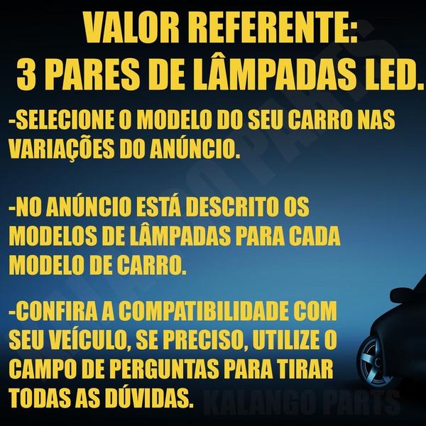 Imagem de Kit Lâmpadas Super Led Y3 Kia Cerato 2009 A 2013 + Pingo T10