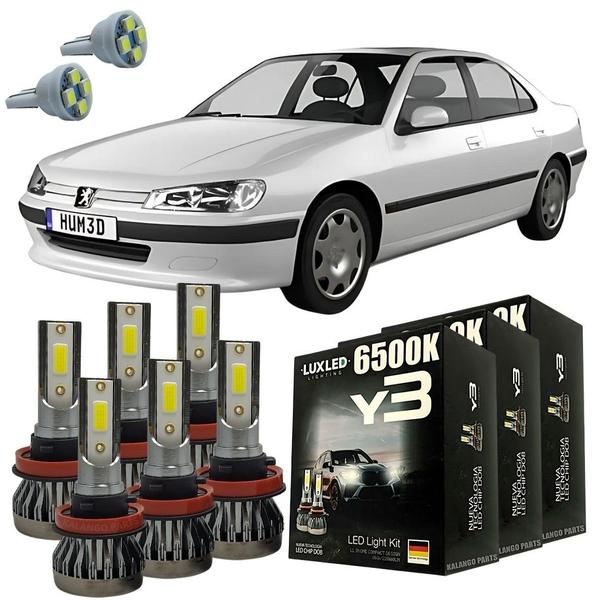 Imagem de Kit Lâmpadas Super Led Y3 Peugeot 406 Todos + Pingo T10