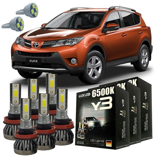 Imagem de Kit Lâmpadas Super Led Y3 Toyota RAV 4 2013/2015 + T10