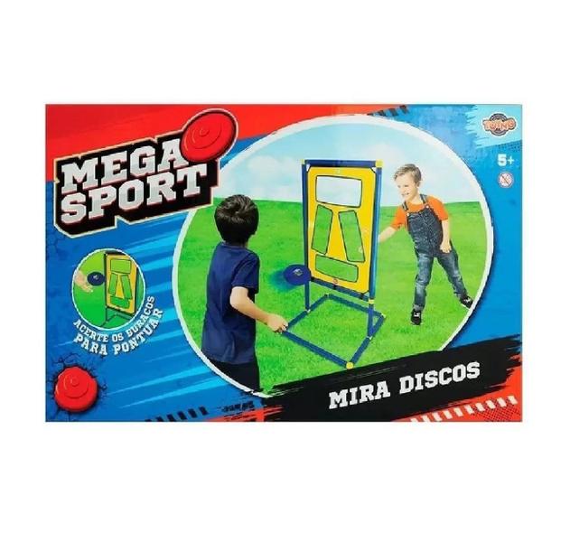 Kit lanca frisbee com alvos mira dusco mega sport r.42690 toyng Imagem de Kit lanca frisbee com alvos mira dusco mega sport r.42690 toyng