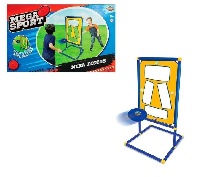 Kit lanca frisbee com alvos mira dusco mega sport r.42690 toyng Imagem de Kit lanca frisbee com alvos mira dusco mega sport r.42690 toyng