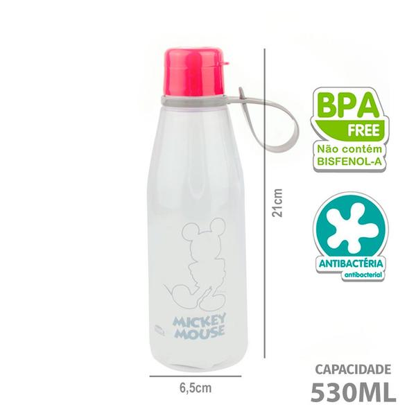 Imagem de Kit Lanche Escolar Garrafa Infantil Abre Facil Caneca 360ml e Sanduicheira