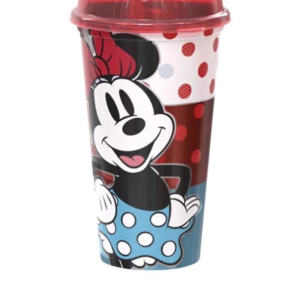 Imagem de Kit Lancheira Minnie Disney Copo 500ml, Sanduicheira e Porta Frutas - Plasútil