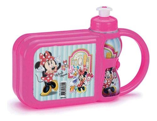 Imagem de Kit Lancheira Squezee Mickey Minnie Porta Lanche Escolar