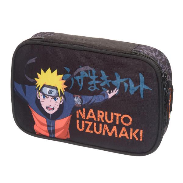 Imagem de Kit Lancheira Térmica + Estojo Box Grande Naruto Ninja Run